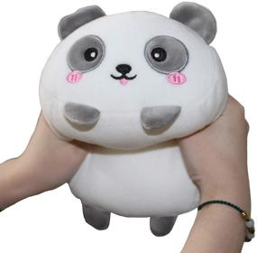 img 1 attached to 🐼 Adorable AIXINI 8-inch Panda Plush Body Pillow: Super Soft Squishy Animal Hugging Toy for Kids Bedding & Sleep - Perfect Kawaii Gift!