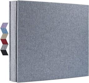 img 4 attached to 📷 Linen Covered Vienrose Photo Album - Holds 4x6 Photos, 600 Pockets, Extra Large Capacity - Perfect for Family, Baby, and Wedding Pictures - Horizontal & Vertical Formats Supported