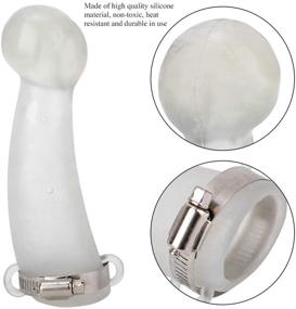 img 1 attached to Силиконовая защитная накладка для рогов коровы, быка и теленка "Silicone Calf Cattle Bull Cow Horn Anti-Fight Protective Cover - Mumusuki Round-Cornered Farm Accessory