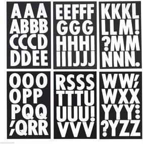 img 2 attached to 🔠 Homeford Big Font Alphabet Letter Stickers, Capitals, 3-Inch, Pack of 26 (White Glossy)