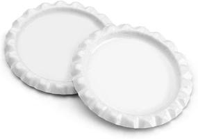 img 3 attached to 🌼 White Craft Bottle Caps - Flat Decorative Caps for Hair Bows, DIY Pendants, Scrapbooks - Pack of 100