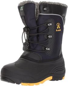 img 4 attached to 👢 Black Kamik Kids Winter Boots for Boys - Stylish Footwear