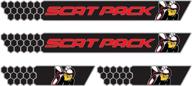 🚗 dodge charger scat pack honeycomb sticker decorative door guard sills: replacement solution logo