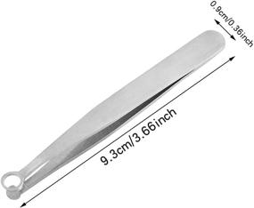 img 4 attached to 👃 Universal Nose Hair Trimming Tweezers: Pain-Free Stainless Steel Trimmer for Men and Women, Multifunctional Sideburn, Brow, and Body Hair Removal (2PCS)