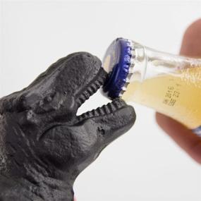 img 2 attached to 🦖 Unique and Fun: Suck UK Cast Iron Dino Bar Accessories - T-Rex Dinosaur Bottle Opener