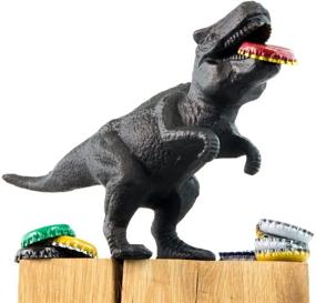 img 1 attached to 🦖 Unique and Fun: Suck UK Cast Iron Dino Bar Accessories - T-Rex Dinosaur Bottle Opener