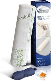 img 4 attached to 🌿 Small Tube Pillow Bamboo Neck Roll for Effective Neck Support - Round Bolster Cervical Roll Cylinder Pillow for Comfortable Sleep