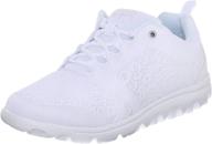 stylish and comfortable propet women's travelactiv white narrow shoes: ideal for on-the-go women logo
