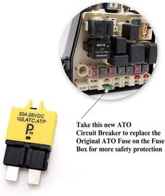 img 2 attached to PHOTO TOP Automotive Circuit Breakers Manual Reset