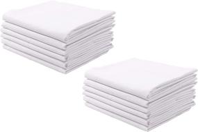 img 3 attached to 🛏️ KAF Home Brushed Microfiber Pillow Cases Bulk Pack - Set of 12 Standard Queen Sized Pillow Cases - White - Allergy-Proof for Superior, Luxurious Sleep