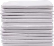 🛏️ kaf home brushed microfiber pillow cases bulk pack - set of 12 standard queen sized pillow cases - white - allergy-proof for superior, luxurious sleep logo