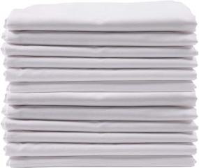 img 4 attached to 🛏️ KAF Home Brushed Microfiber Pillow Cases Bulk Pack - Set of 12 Standard Queen Sized Pillow Cases - White - Allergy-Proof for Superior, Luxurious Sleep