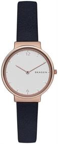 img 4 attached to Skagen Womens Ancher Stainless Leather Women's Watches