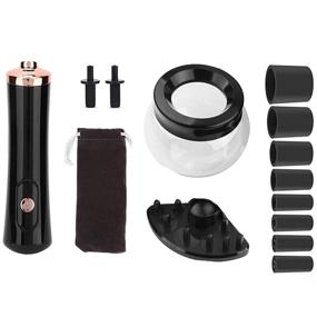 img 2 attached to Electric Nail Lacquer Shaker - Portable Makeup Brush Cleaner & Gel Polish Mixing 💅 Machine for Evenly Applying Allstarry Eyelash Glue, Nail Polish, Tattoo Ink, and Most Cosmetic Brushes (Black)