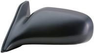 black non-foldaway manual driver side mirror fit system 70562t for toyota tercel 2 & 4 door logo