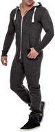 stylish unisex jumpsuit: comfy sleepwear for men's lounge & rest logo