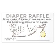 diaper raffle tickets insert shower logo