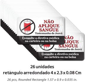 img 1 attached to 🔔 Vongsado Portuguese 26pcs: Premium 3D Stickers for JW Gifts & Ministry Supplies - No Blood Transfusion - JW.org Accessories