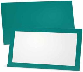 img 3 attached to Teal Place Cards Placement Stationery