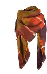 img 3 attached to 🧣 Century Star Women's Fall Winter Scarf: Classic Tassel Plaid Scarf for Warmth and Style