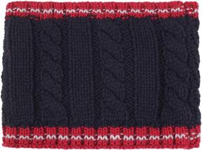 img 3 attached to 🧣 Boys' Navy Knitted Beanie Hat Gloves Snood Set - UNDER ZERO UO Winter Warm