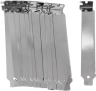 💻 enhance your computer's appearance with honjie silver all iron solid pci slot cover set of 12 логотип