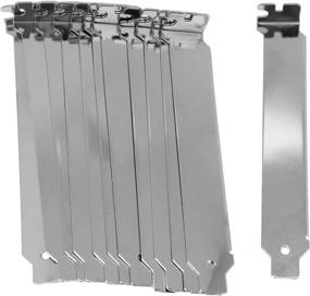 img 4 attached to 💻 Enhance Your Computer's Appearance with HONJIE Silver All Iron Solid PCI Slot Cover Set of 12