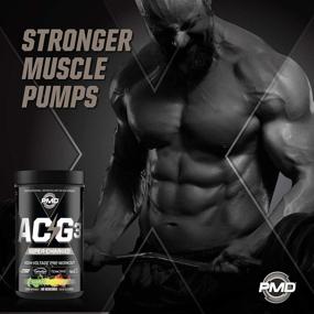 img 3 attached to PMD Sports ACG3 Supercharged: Gummy Bear Blast Pre Workout Fuel for Maximized Strength, Energy, and Mental Focus - 60 Servings