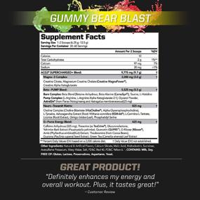 img 1 attached to PMD Sports ACG3 Supercharged: Gummy Bear Blast Pre Workout Fuel for Maximized Strength, Energy, and Mental Focus - 60 Servings