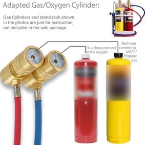 img 3 attached to 🔥 MAPP/Oxygen Welding Torch with High-Performance Pressure Gauges