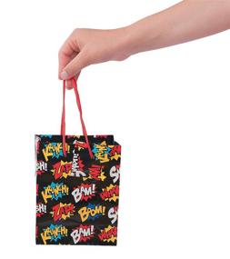 img 1 attached to Comic-Themed Super Hero Favor Bags: Set of 24 Small Gift Bags for Super Fans!