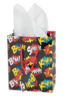 comic-themed super hero favor bags: set of 24 small gift bags for super fans! logo