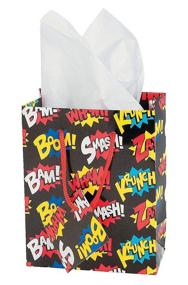 img 2 attached to Comic-Themed Super Hero Favor Bags: Set of 24 Small Gift Bags for Super Fans!