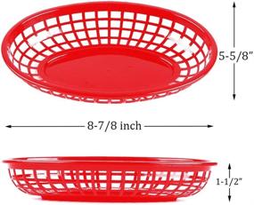 img 1 attached to Kingrol Baskets Пластиковая корзина для хранения