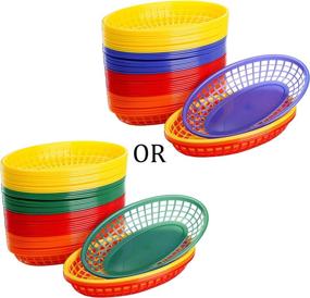 img 3 attached to Kingrol Baskets Пластиковая корзина для хранения