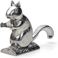 🐿️ rsvp international nutty squirrel nutcracker: stainless steel adorable novelty for your kitchen - cracks all nuts, perfect housewarming or holiday gift (one size) logo