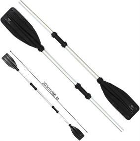 img 4 attached to 🚣 Vilgen Kayak Paddles and Boat Oars Combo, 1 Pair, 96-inch Dual Purpose for Inflatable Boats, Rowing Boats, Rafts, and Canoeing