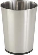 🗑️ bath bliss stainless steel trash can - 5-liter wastebasket ideal for bathroom, bedroom, office, small spaces - 11 inches logo