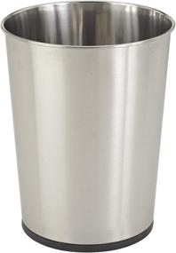 img 4 attached to 🗑️ Bath Bliss Stainless Steel Trash Can - 5-Liter Wastebasket Ideal for Bathroom, Bedroom, Office, Small Spaces - 11 Inches