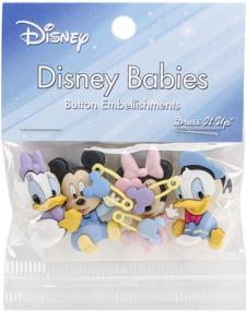 img 2 attached to 👗 Dress It Up 7722 Disney Button Embellishments: Adorable Disney Babies Buttons in Three Sizes!