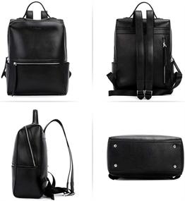 img 3 attached to BOSTANTEN Leather Backpack Satchel Shoulder
