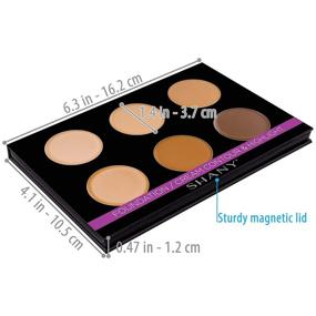 img 1 attached to 🎨 SHANY Foundation/Cream Contour & Highlighting Palette - Layer 1 - Refill for Mini Masterpiece Collection Makeup Set: Create Flawless and Sculpted Looks