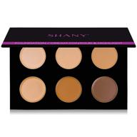 🎨 shany foundation/cream contour & highlighting palette - layer 1 - refill for mini masterpiece collection makeup set: create flawless and sculpted looks logo