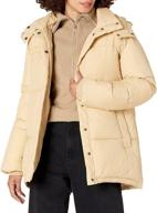 drop womens shari puffer jacket logo