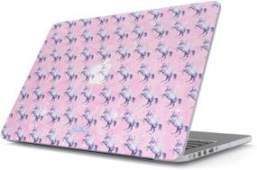 img 4 attached to 🦄 Stylish Pink Unicorn MacBook Air 13 Inch Hard Case - A1466 / A1369 Model, 13-13.3 Inch, Glitter Stars, Rainbows, Perfect for Queen Princesses!