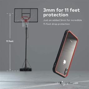 img 3 attached to 📱 RhinoShield Ultra Protective Bumper Case for iPhone Xs Max - CrashGuard NX: Military-Grade Drop Protection, Slim Design, Scratch Resistant - Black