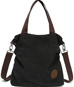 img 3 attached to 👜 Женская холщовая плечевая сумка-сэтчел "Myhozee Handbags & Wallets