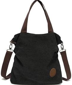 img 2 attached to 👜 Women's Canvas Shoulder Handbag Satchel: Myhozee Handbags & Wallets
