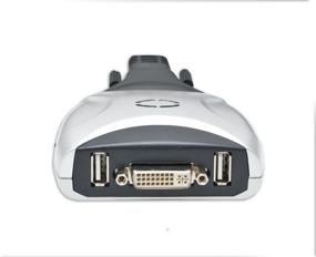 img 1 attached to Коммутатор с двумя портами KVM высокой производительности с DVI, звуком, USB 2.0 Hub - дисплей/экран 1920x1200 - включает в себя кабели DVI