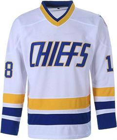 img 3 attached to Hanson Brothers Charlestown Chiefs Jersey: Authentic Slap Shot Movie Ice Hockey Gear